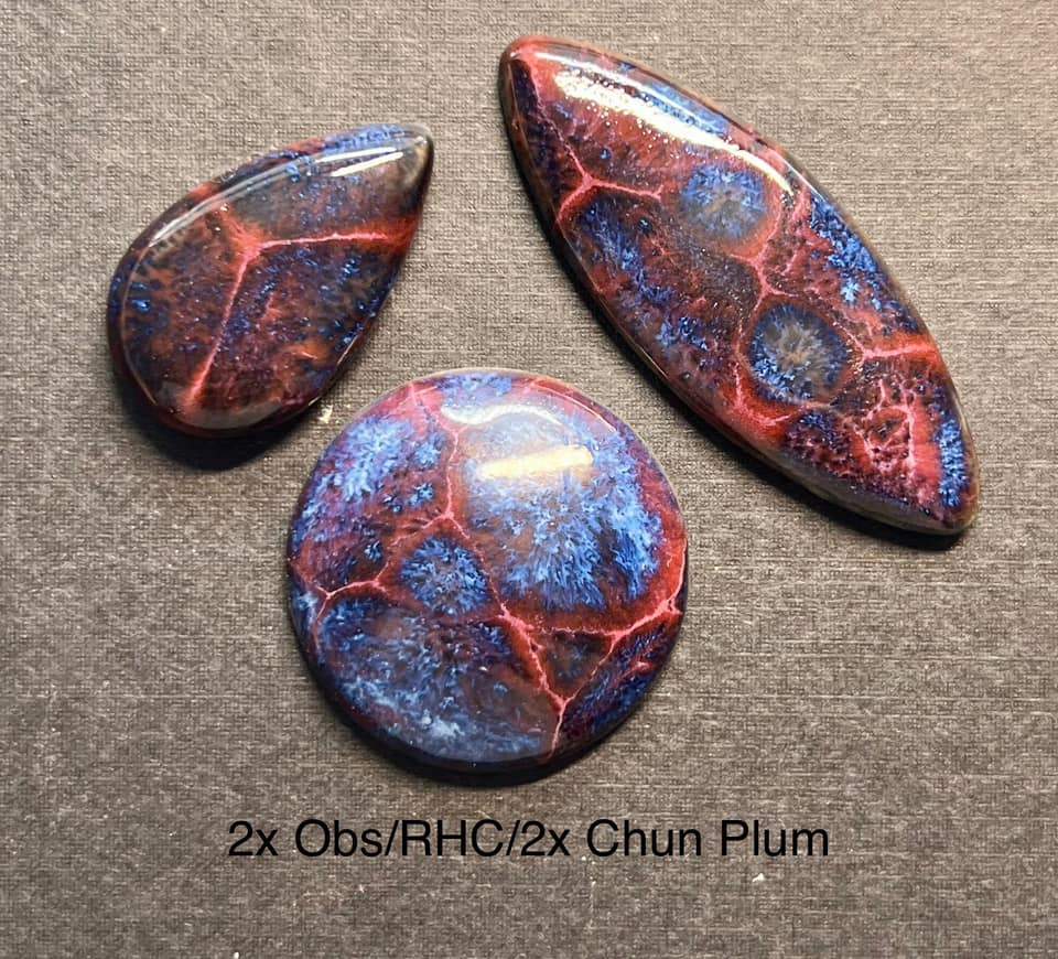 Frozen Pond Glazing Technique example featuring Spectrum Running Hot Chowder by Kristina Dam Chadwick