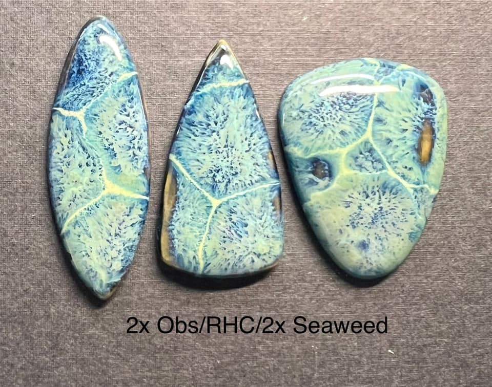 Frozen Pond Glazing Technique example featuring Spectrum Running Hot Chowder by Kristina Dam Chadwick