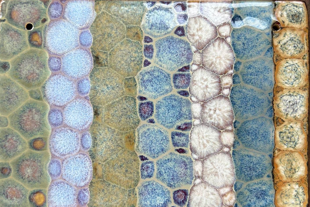 Frozen Pond Glazing Technique example featuring Spectrum Running Hot Chowder by Amber Gomez